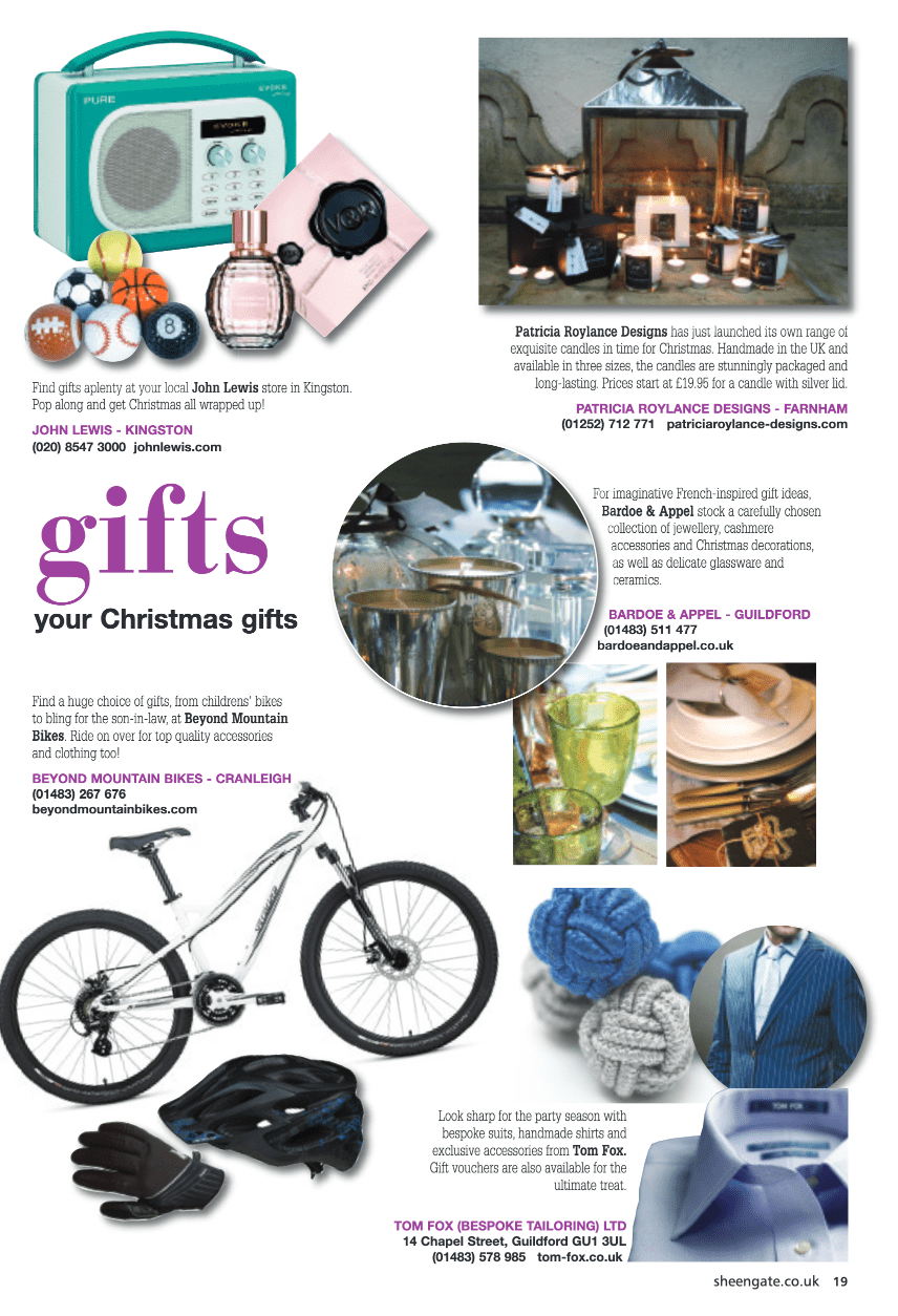 gift guide feature