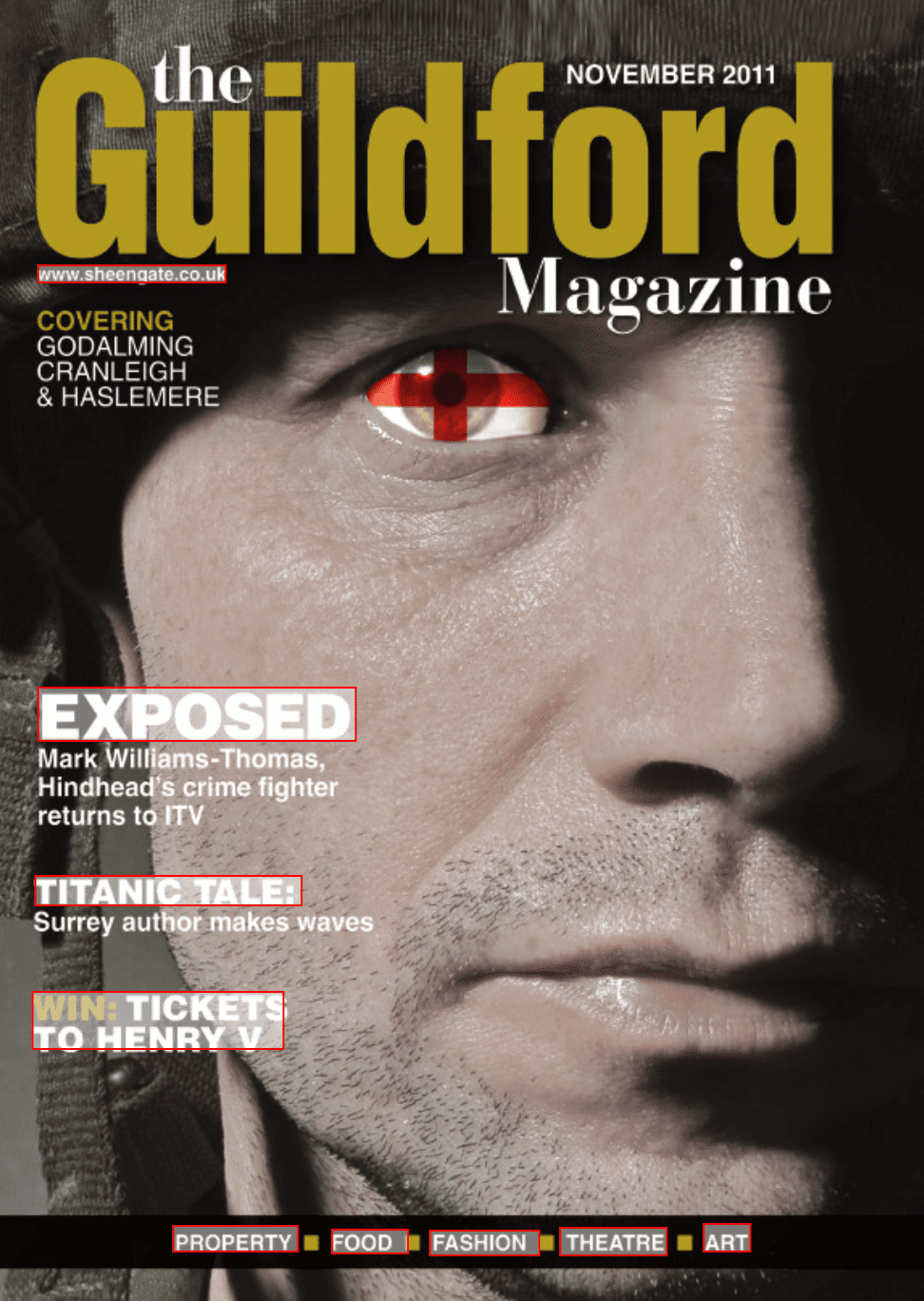 guildford magazine front cover for november 2011